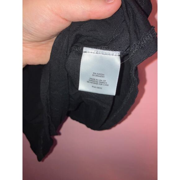 Mod Cloth black faux wrap style top size 1X - Picture 3 of 5